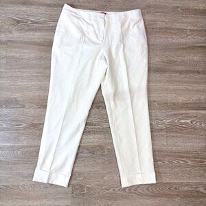 Vince Camuto White Cropped Ankle Pants